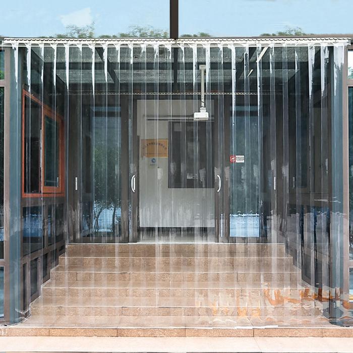 Windproof Door Curtain PVC Transparent Air-conditioning Soft Curtain