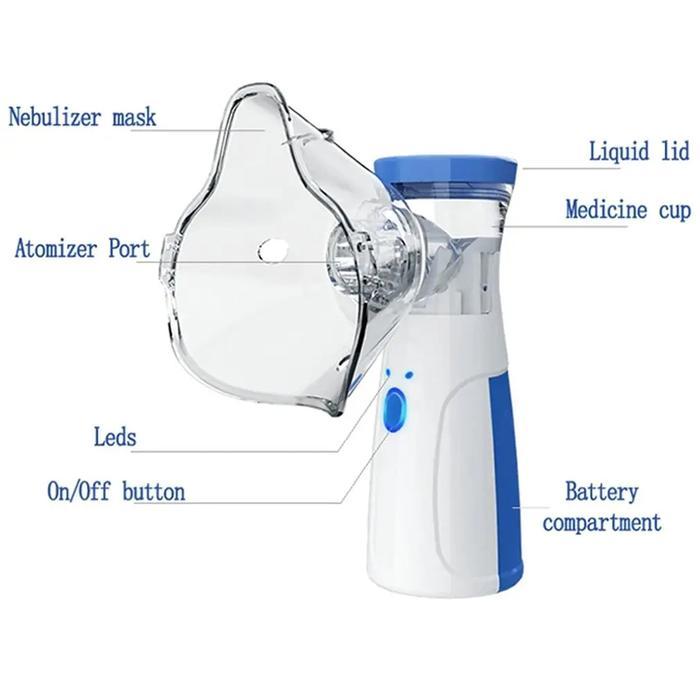 Handheld Portable Autoclean Inhale Nebulizer Mesh Atomizer Silent Inhaler Nebuliser Inhalator For Ad