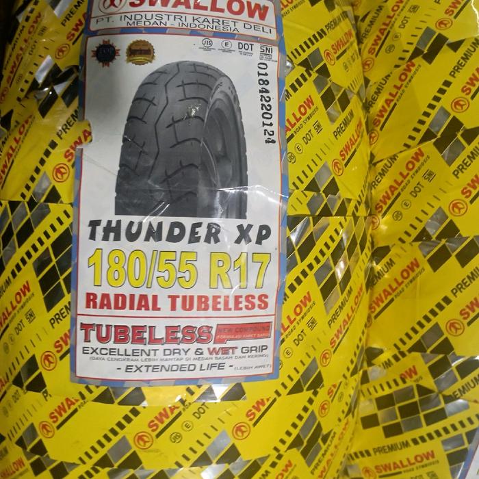 Ban Luar Ban Motor Swallow Thunder 180/55 ring 17 Tubeless