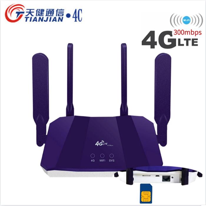 Router 4g Sim Card 300Mbps Wireless WIFI 3G 4g Modem Unlocked Outdoor