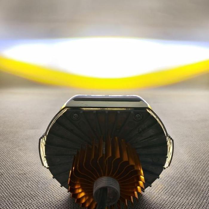 LAMPU UTAMA BILED PROJECTOR MODE PROJIE BILED 4 LED 8D PLUS SHROUD 4.5 INCH PROJIE BILED