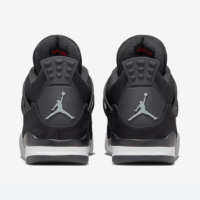 NIKE AIR JORDAN 4 RETRO BLACK CANVAS