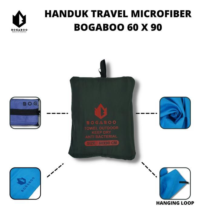 Eiger - Bisa COD Handuk Traveling Bogaboo  & Renang Microfiber Quickdry Size 60 x 90 cm - Travel Tow