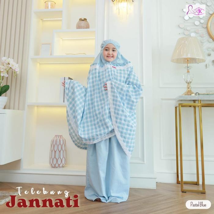 Telekung Jannati Pastel - Mukena Anak