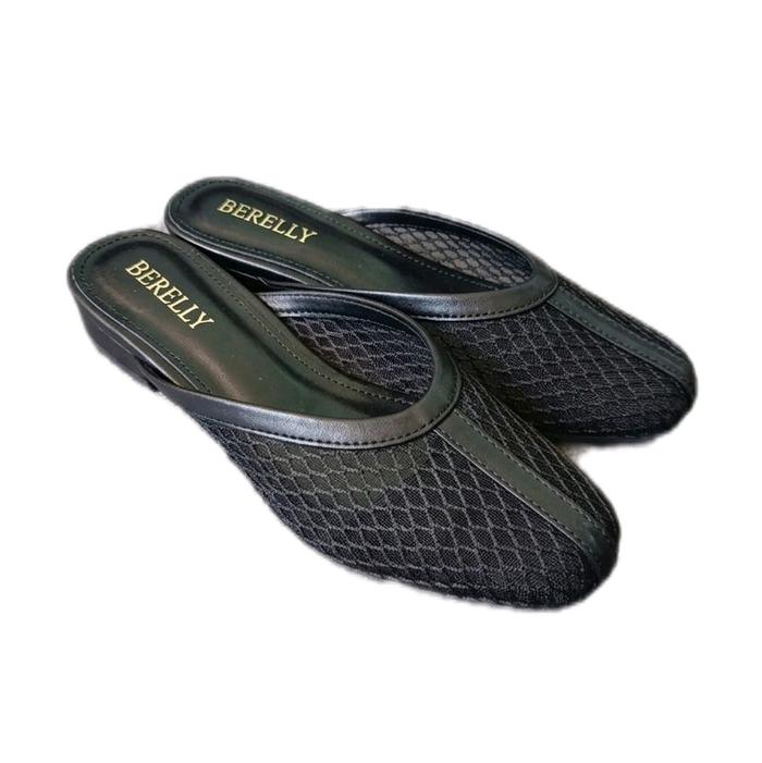 Transparan Motif BERELLY Sandal Mesh Jala hak 2cm BL 038 Celine Desain Modern Nyaman untuk Aktivitas