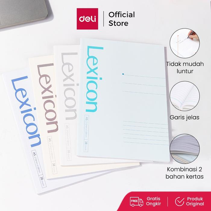 Deli Buku Catatan Kerja / Office Soft Cover Notebook A5 7983