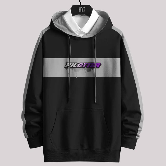 COD Jaket HOODIE PILOTER termurah Lengan Basic Pria/Wanita UK S,M,L,XL,XXL,XXXL,4XL,5XL Sweater Dist