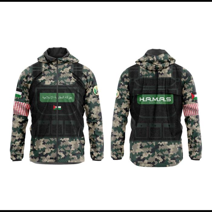 Jaket Hoodie Parasut H A M A S Pales Art - 01-04 Dewasa Pria-wanita Fullprint Sublime - The luminos 