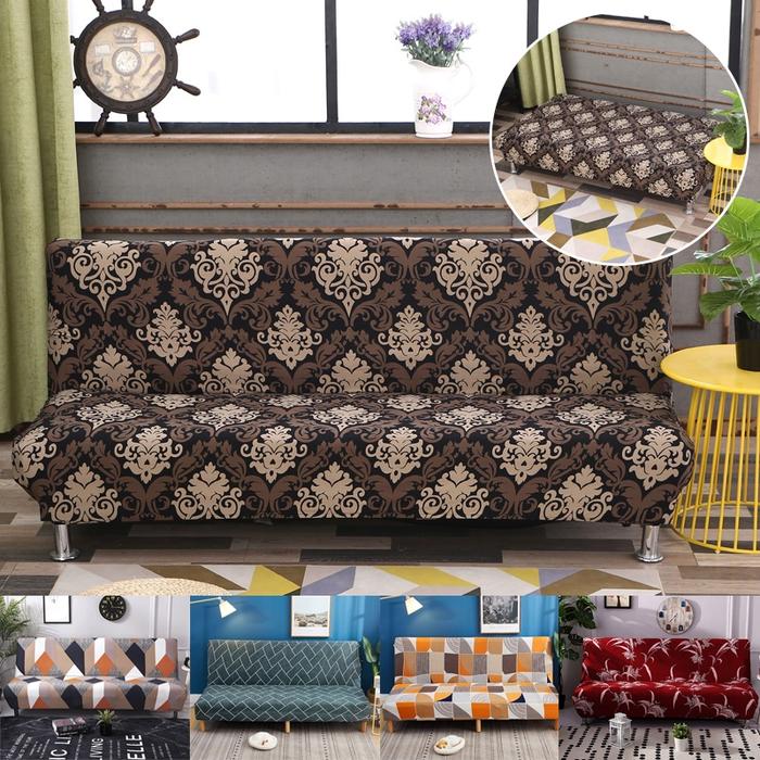 【Ready】Elastic Vintage Sofa Bed Cover / Penutup Sarung Sofa Bed Elastis Shabby Floral Scandinavian