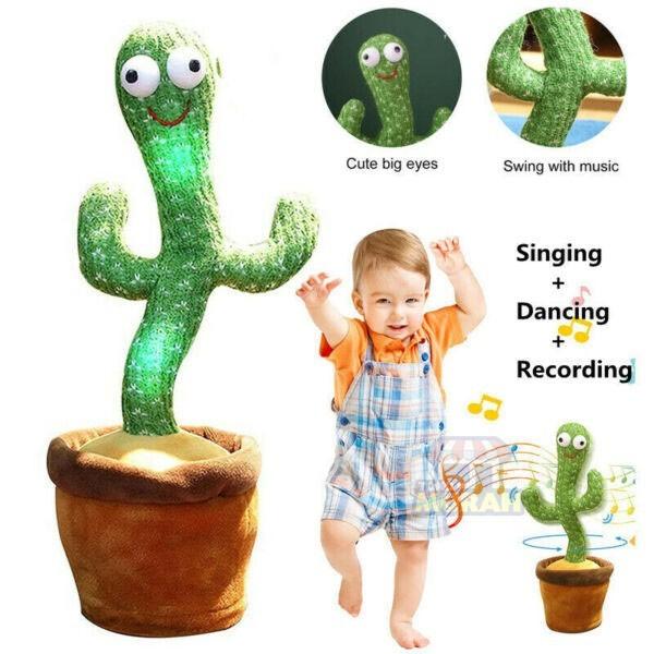 MS - Mainan Anak Boneka Kaktus Goyang Joget Menari Rekam Suara - Kaktus Dancing Cactus Toy Joget