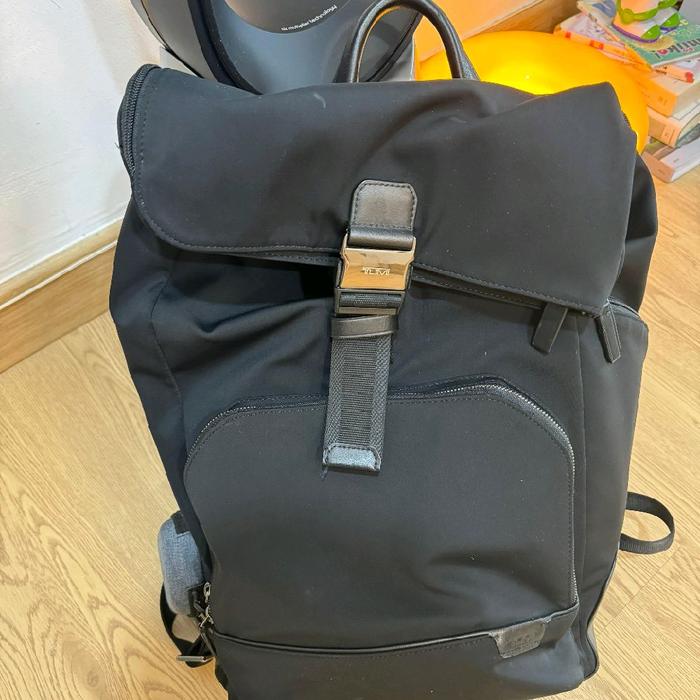 Tas Pria Backpack Laptop Ransel Tumi Second Bekas Osborn Roll Top Original 100% Istimewa Bagus Bange