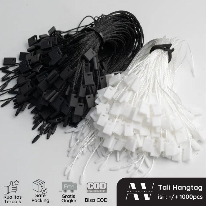 AVACC Tali Hangtag Label Benang Nylon String Pin Lock Kuat dan Murah