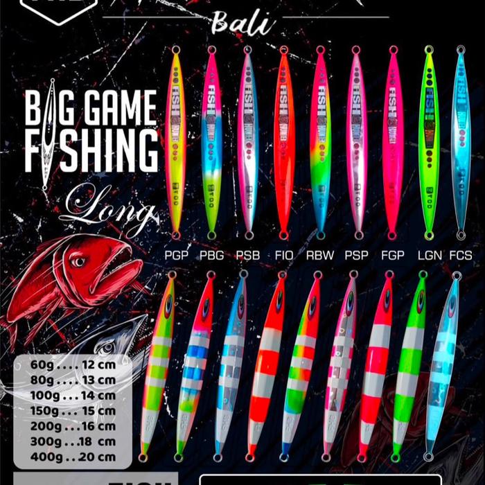 Metal Jig FHB | Fish Hunter Bali 60gr 80gr 100gr 150gr 200gr 300gr 400gr 500gr