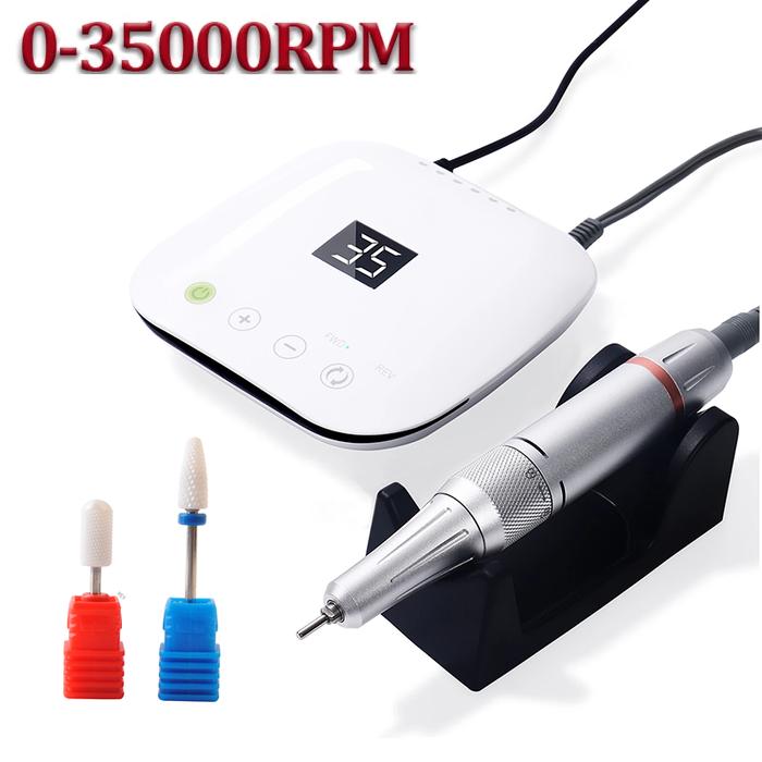 Nail Drill Machine 35000RPM Professional Electric Nail Drill Tip