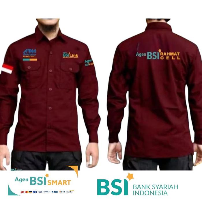 kemeja bsi link baju pdh agen bsi smart seragam kerja bsi syariah