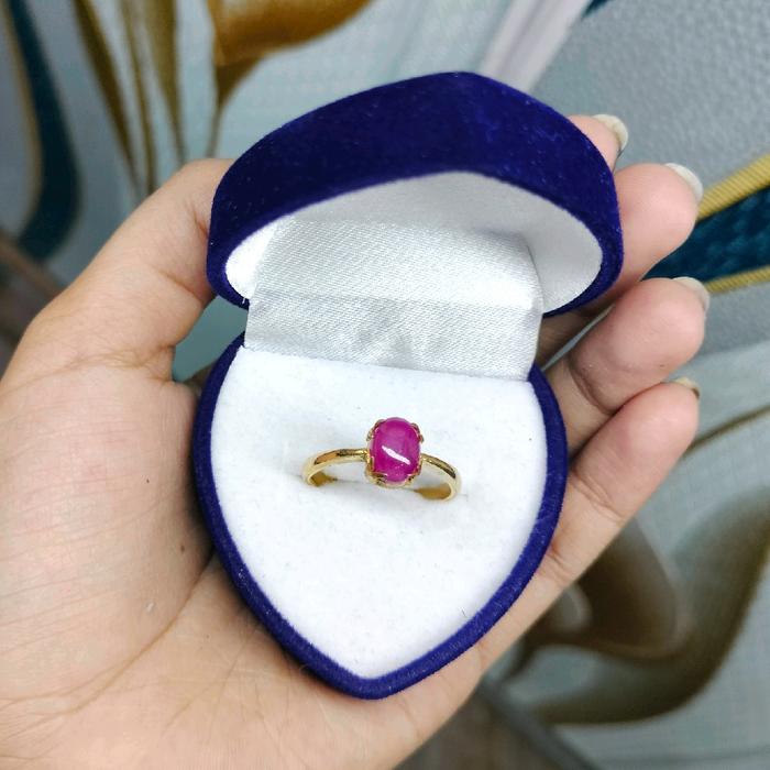 Cincin Batu Ungu MD Cincin Dewasa