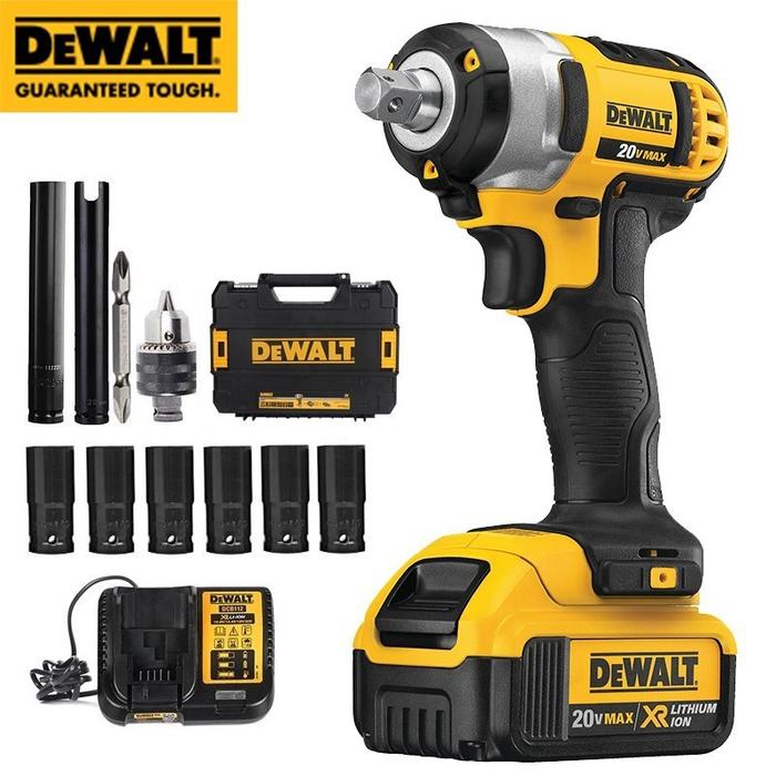 DEWALT 18V Cordless Impact Wrench Lithium Battery Rechargeable