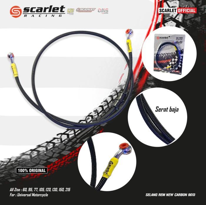 Scarlet Racing - Kabel Selang Rem Disc Cakram Carbon sistem rem selang rem motor