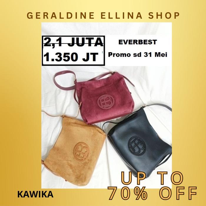 Tas tote bag wanita seri KAWIKA Everbest 100% original sale