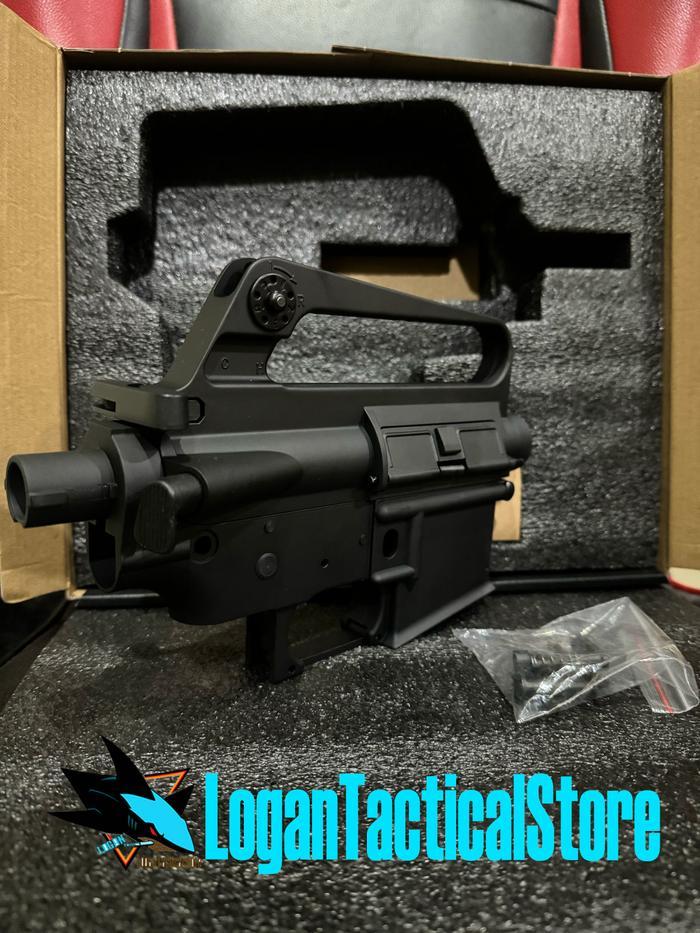 STOK TERBATAS !!!! BODY RECEIVER SET METAL EC M16 A1 603 STYLE FOR M16/M4 BLACK AEG TERJANGKAU