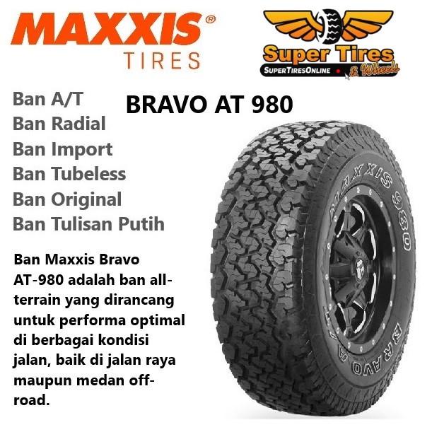 Maxxis Bravo AT-980 215 75 R15  Ban Mobil Import 215/75 Ring 15 Jimny Escudo