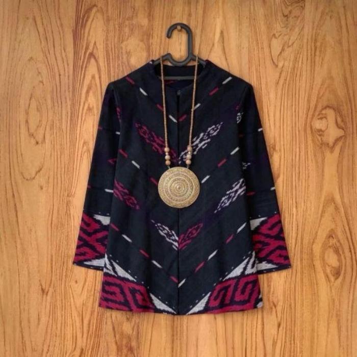 Blouse atasan batik tenun jepara batik motif toraja