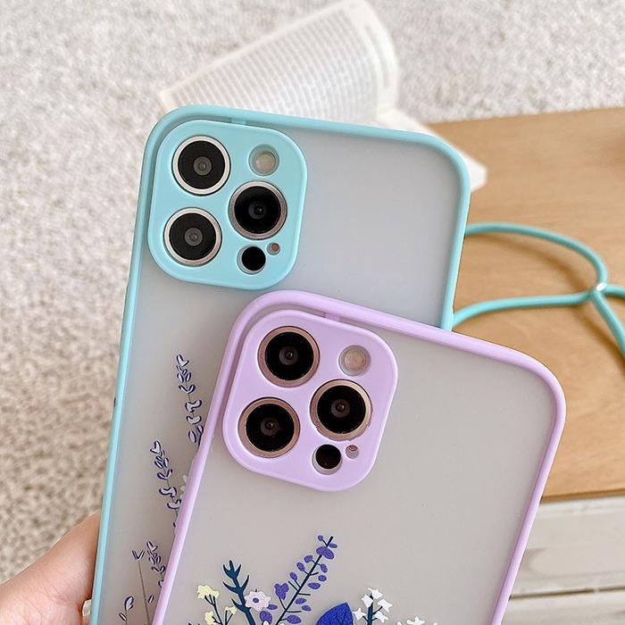 DOVE LENS LANYARD CASE OPPO F11 F11 PRO A53 CASING MATTE LENS PROTECTION TRANSPARANT HARDCASE CASE