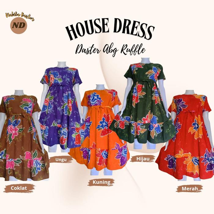 DASTER RUFFLE ABG SUNAN | LD 100 | BAJU TIDUR WANITA | COD | DASTER KEKINIAN TERBARU | DASTER CAP | 