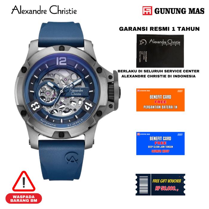 Alexandre christie acf 6295 Jam tangan pria 100% ORIGINAL