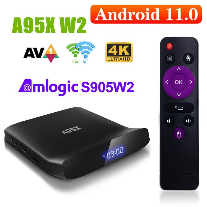 A95X W2 F3 Android 11.0 TV Box Amlogic S905W2 4G 32G 64G 2G 16G BT5.0