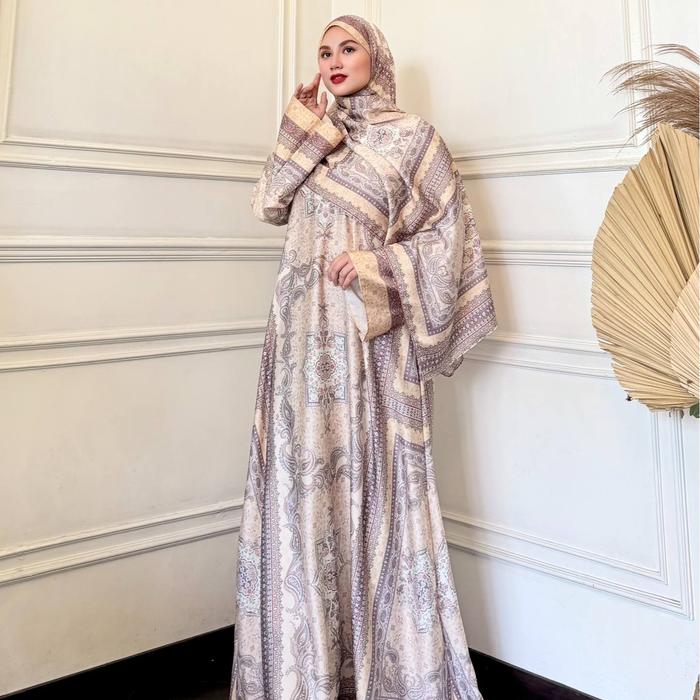 Hiraja – Gamis Azra Baby Silk Premium Set Hijab