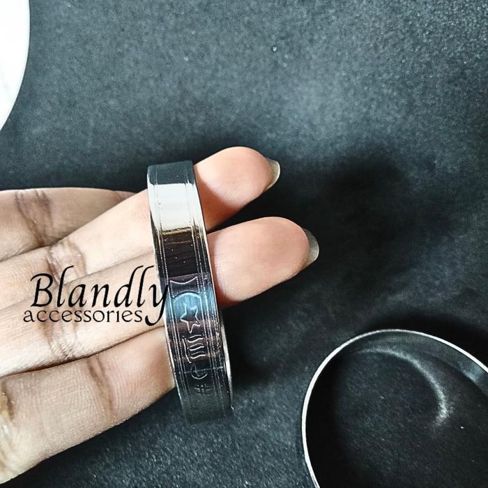GELANG WAFAQ RAJAH SULAIMAN TENGAH POLOS SIZE ANAK SAMPAI DEWASA