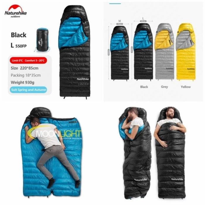 Sleeping bag Ultralight Naturehike CW280 Goosedown model tikar *