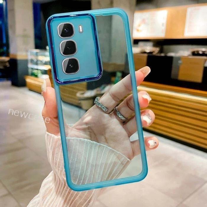 For Infinix Hot 60 / 60I Soft Case Hp Silikon Square Plating Ring Camera Casing Handphone Promo