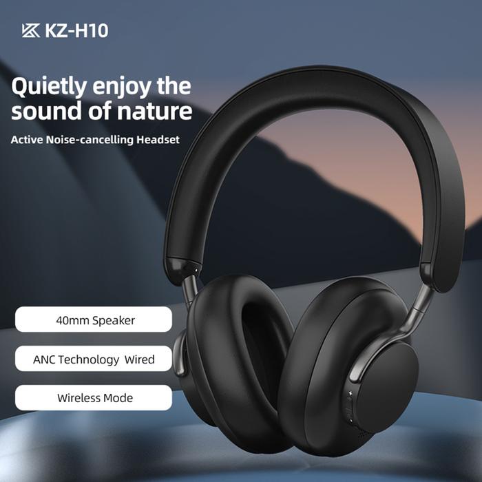 KZ-H10 Wireless Headphones e Noise Cancelling Head Earpiece