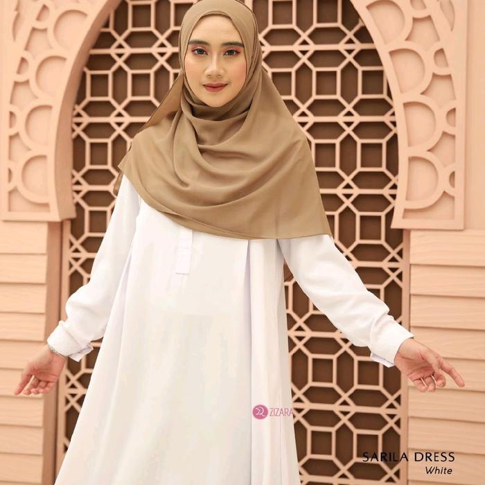 SARILA DRESS BY ZIZARA | Gamis Putih | | Gamis Hitam | Dress Muslim Cantik