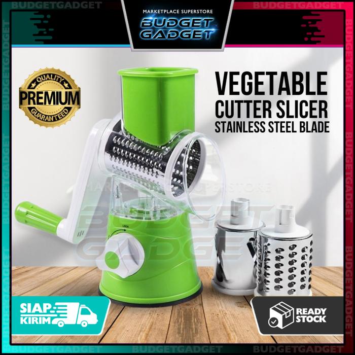 Alat Giling Parut Keju Sayuran B h Round Blades Slicer Putar - CY-806 - Hijau MUDA