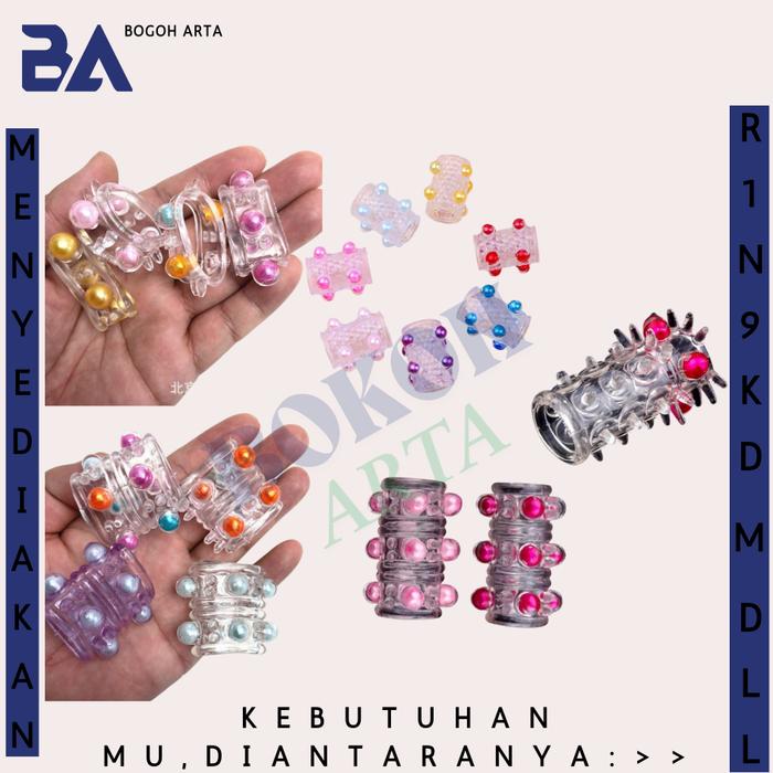 BAKOH ARTA - Ring mutiara 4 | 8 | kepala naga silikon elastis paling laris