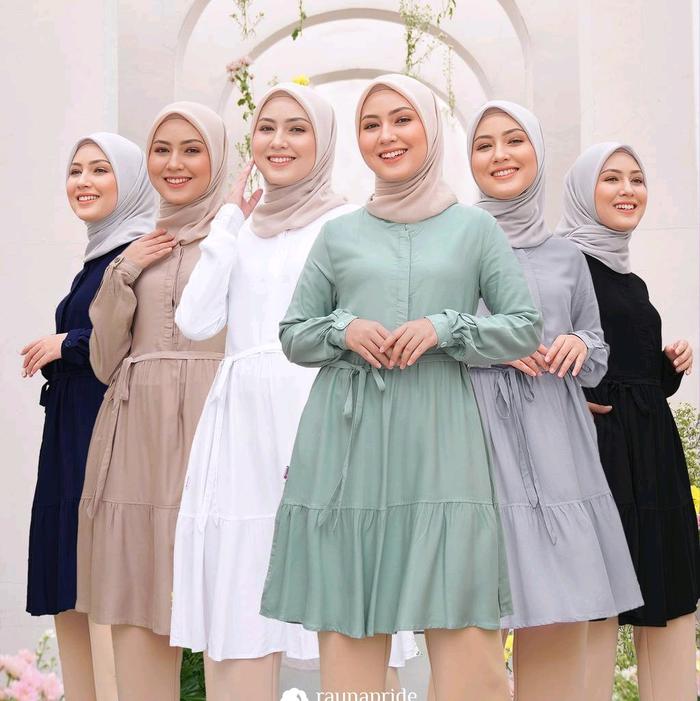 tunik raunapride bahan catton rayon premium