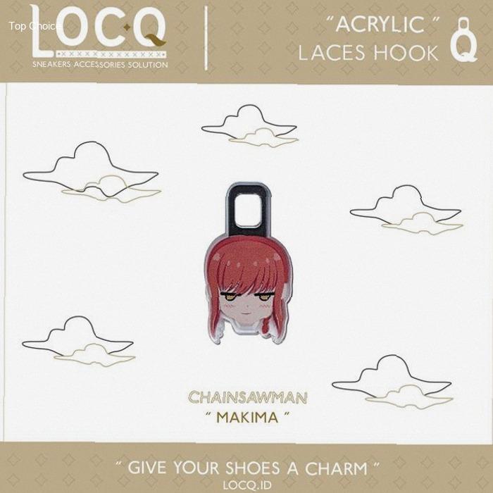 Aksesoris Tali Sepatu Acrylic Chainsaw Man Pochita Makima | Shoelaces | Kekinian