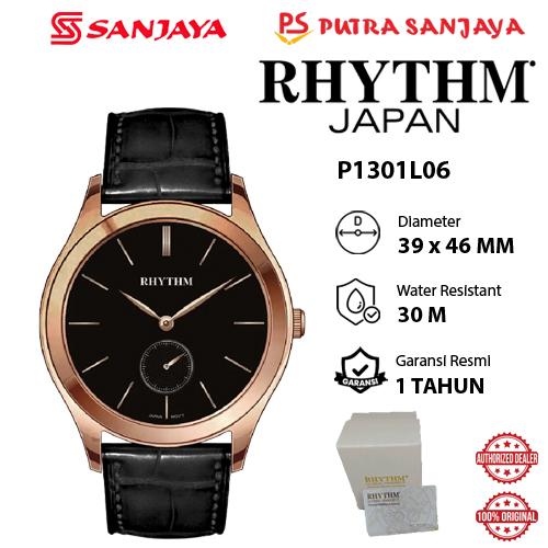 Jam Tangan RHYTHM P1301L01 / P1301L02 / P1301L03 / P1301L06 Original Garansi Resmi 1  tahun Leather 