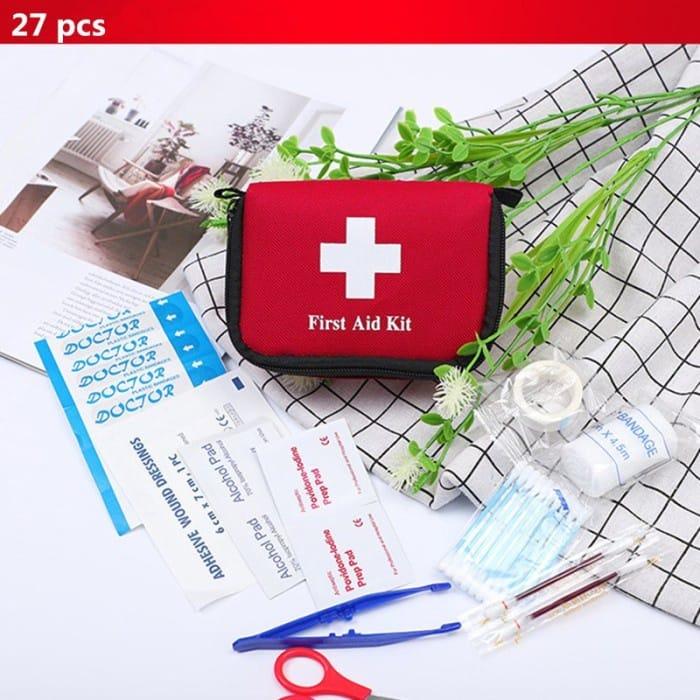 P3K First Aid Tas Kotak Obat Mini Pouch Travel Set Lengkap Emergency Survival Kit