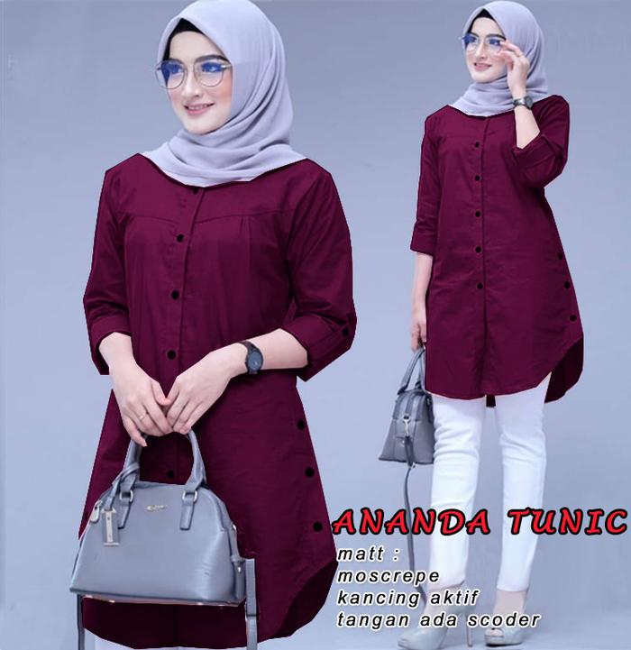 Ananda Tunik - Logo Smile (LS) - Ukuran M-3XL - Matt Moscrepe