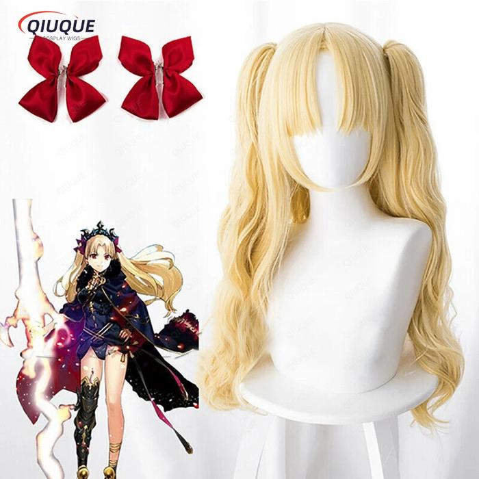 Ereshkigal Cosplay Wig Game Anime FGO Fate Grand Order Chip Ponytails