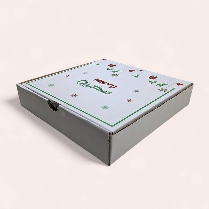 Box Kotak Kardus Natal - 25 x 25 x 5 cm