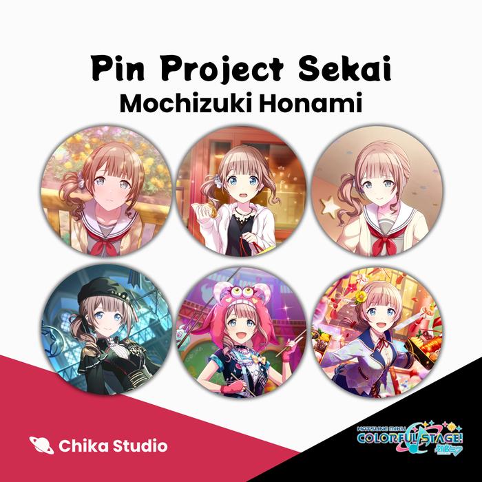Project Sekai Colorful Stage Fan Merchandise Pin Button Peniti Mochizuki Honami