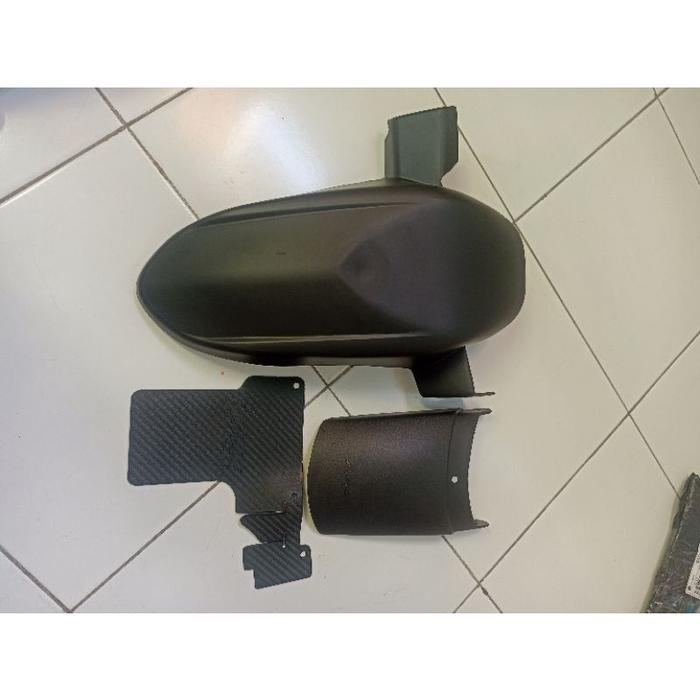 Spakbor Kolong Nmax Old Nmax New Plus Sambungan Spakbor depan Nmax Old Nmax New Hitam Doff