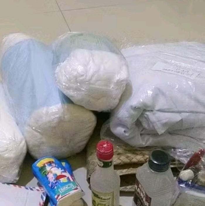 TERUJI Kain Kafan Cap SUPER Lengkap Pria & Wanita Paket Perlengkapan Jenazah Siap Pakai 100% Katun 1