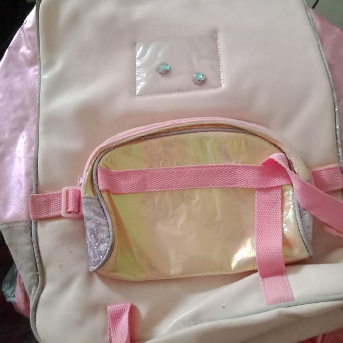 BERKUALITAS Tas Pink Happy House Ransel