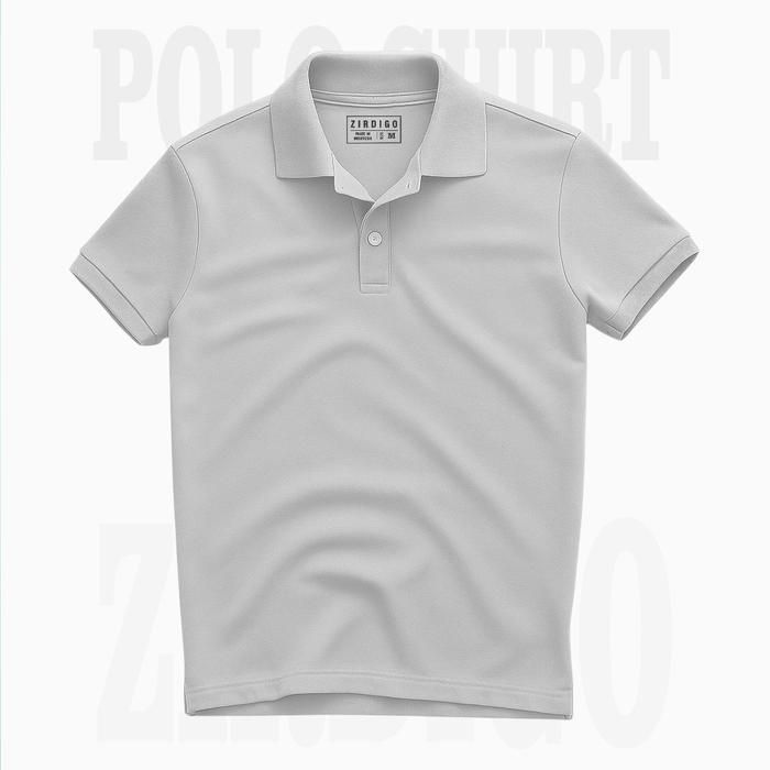 Zirdigo - Baju Polo Shirt Polos Polo Kerah Casual Putih Lengan Pendek Pria & Wanita